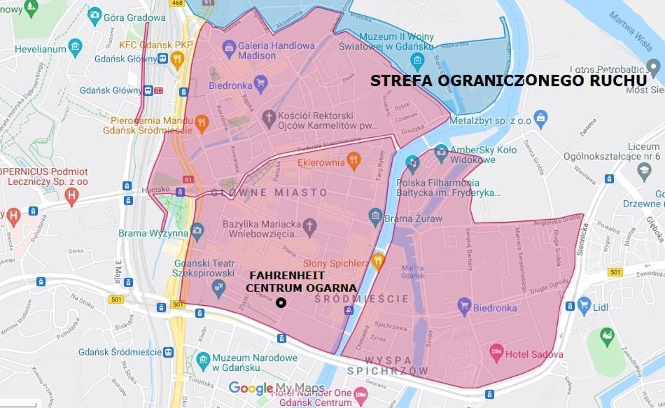 Fahrenheit Centrum Ogarna Γκντανσκ Εξωτερικό φωτογραφία